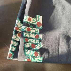 Thrasher Gray Sweatpants with Rose Graphic large EUC